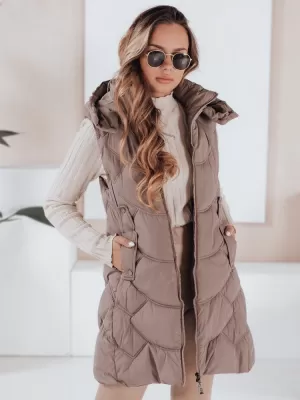 Dámská vesta DSTREET TY5104 KHAKI