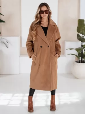 Dámský kabát DSTREET LORINESS NY0767 HNĚDÁ