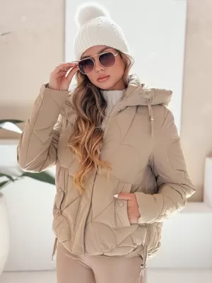 Dámská bunda DSTREET TY5041 KARAMELOVÁ