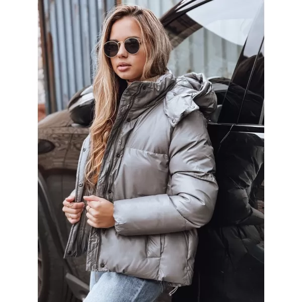  Dámská bunda DSTREET TY5191 TMAVĚ ŠEDÁ 