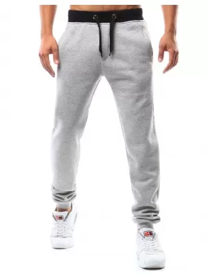 Pánské tepláky DSTREET UX2214 SVĚTLE ŠEDÁ