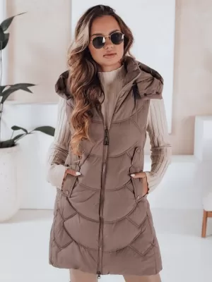 Dámská vesta DSTREET TY5104 KHAKI