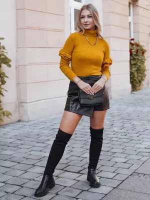 Dámský svetr DSTREET MY1420 KARAMELOVÁ