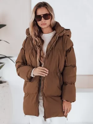 Dámská bunda DSTREET TY3245 KARAMELOVÁ