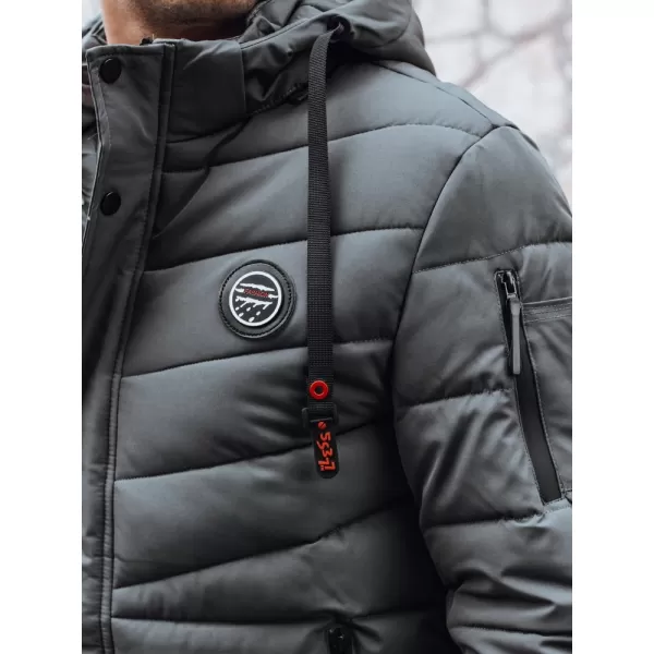  Pánská bunda DSTREET TX5057 TMAVĚ ŠEDÁ 