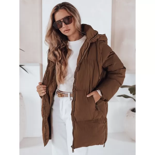  Dámská bunda DSTREET TY3245 KARAMELOVÁ 