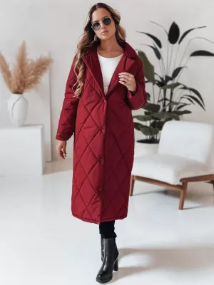 Dámský kabát DSTREET TY4918 BORDO