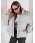 Dámská bunda DSTREET COLLAR TY5190 SVĚTLE ŠEDÁ
