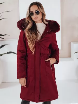 Dámská parka DSTREET TY5114 BORDOVÁ