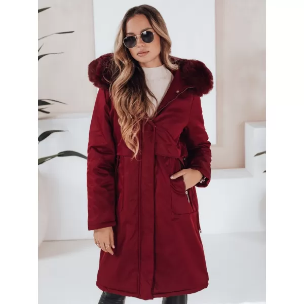  Dámská parka DSTREET TY5114 BORDOVÁ 