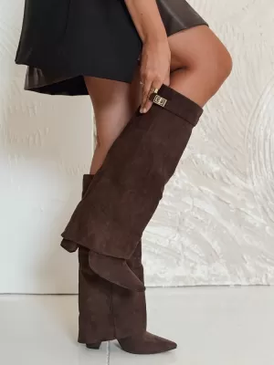 Dámské boty DSTREET ZY1044 HNĚDÁ