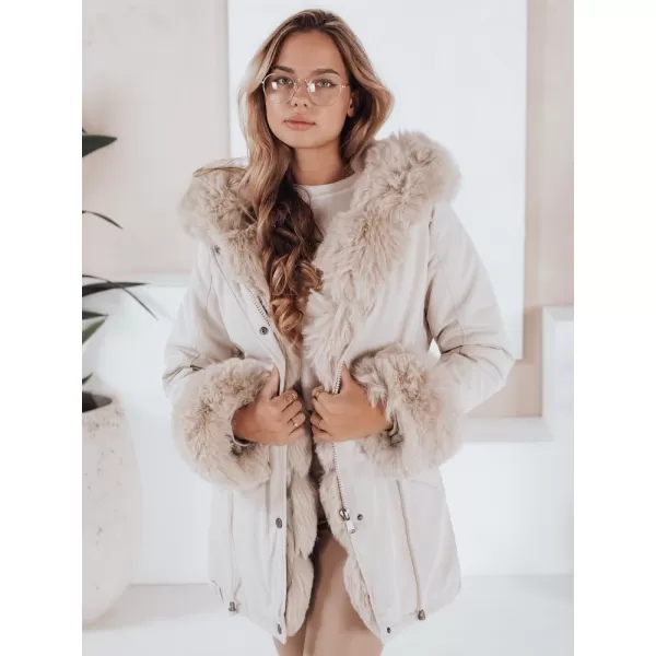  Dámská parka DSTREET TY5225 BÍLÁ 
