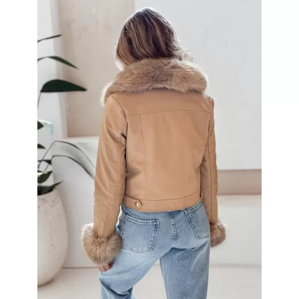  Dámská bunda DSTREET TY5139 KARAMELOVÁ 