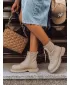 Dámské boty DSTREET ZY0369 KHAKI