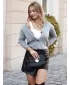 Dámský svetr DSTREET ZOLA MY1603 SVĚTLE ŠEDÁ