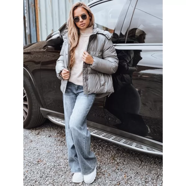  Dámská bunda DSTREET TY5191 TMAVĚ ŠEDÁ 