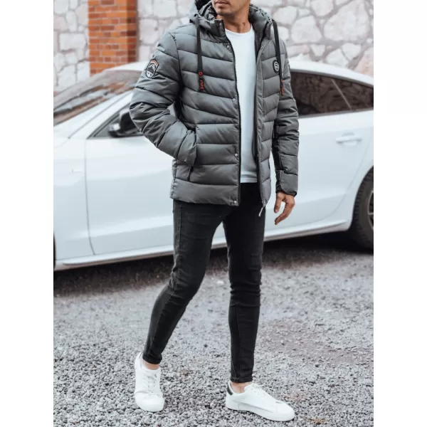  Pánská bunda DSTREET TX5057 TMAVĚ ŠEDÁ 