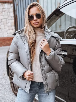 Dámská bunda DSTREET TY5191 TMAVĚ ŠEDÁ