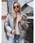 Dámská bunda DSTREET TY5191 TMAVĚ ŠEDÁ