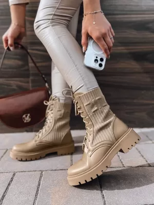 Dámské boty DSTREET ZY0381 KHAKI