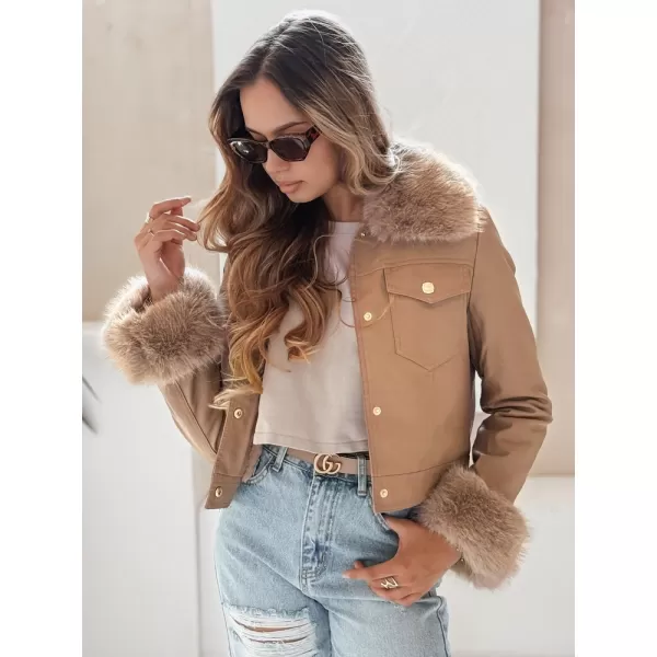  Dámská bunda DSTREET TY5139 KARAMELOVÁ 