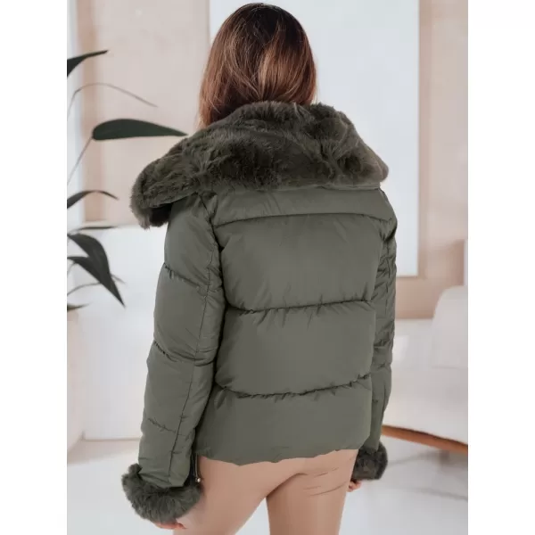  Dámská bunda DSTREET TY5068 ZELENÁ 