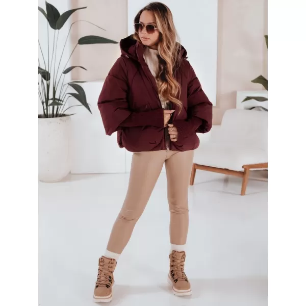  Dámská bunda DSTREET TY5037 BORDO 