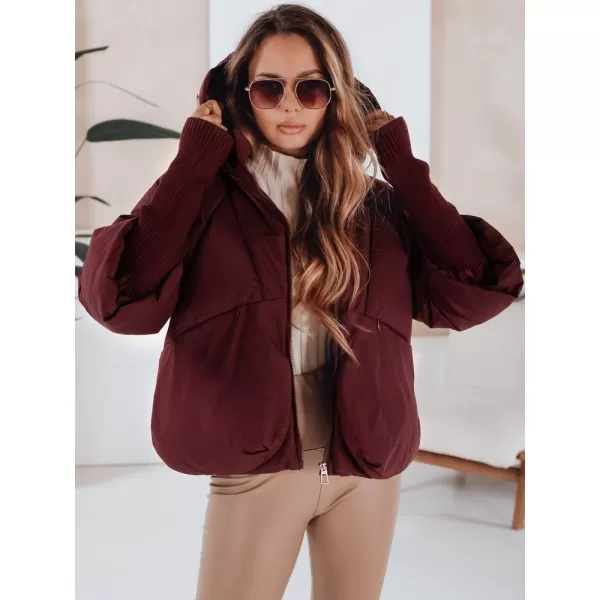  Dámská bunda DSTREET TY5037 BORDO 