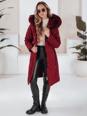 Dámská parka DSTREET TY5114 BORDOVÁ