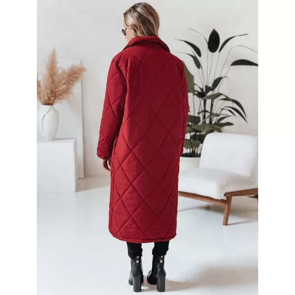  Dámský kabát DSTREET TY4918 BORDO 