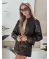 Dámská bunda DSTREET TY5220 HNĚDÁ