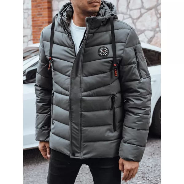  Pánská bunda DSTREET TX5057 TMAVĚ ŠEDÁ 