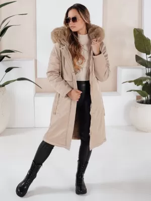 Dámská parka DSTREET TY5112 BÉŽOVÁ