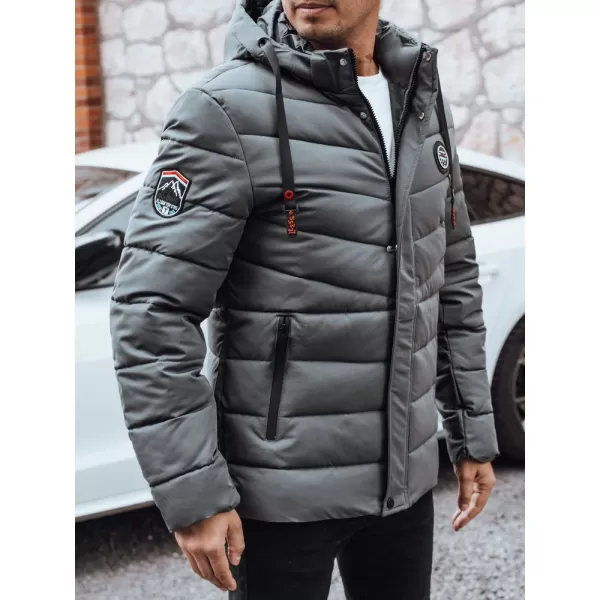  Pánská bunda DSTREET TX5057 TMAVĚ ŠEDÁ 