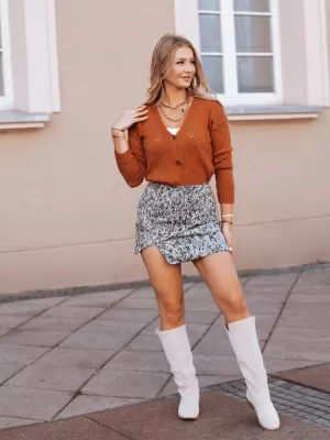 Dámský svetr DSTREET ZOLA MY1606 KARAMELOVÁ