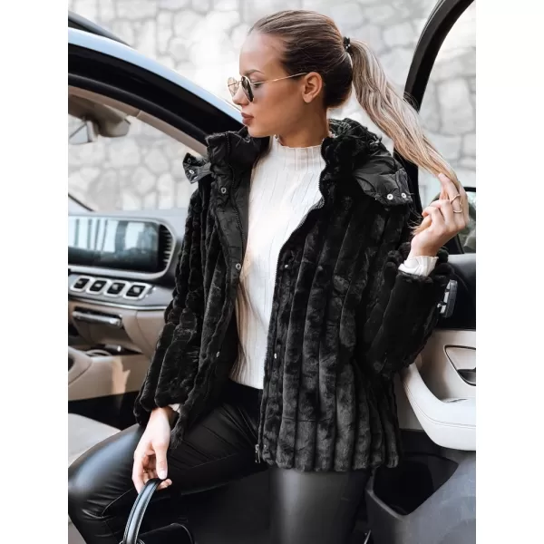  Dámská bunda DSTREET TY5276 ČERNÁ 