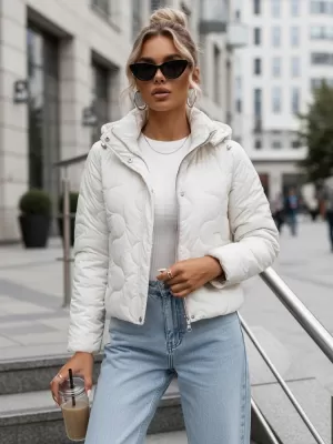 Dámská bunda DSTREET TY3582 BÍLÁ