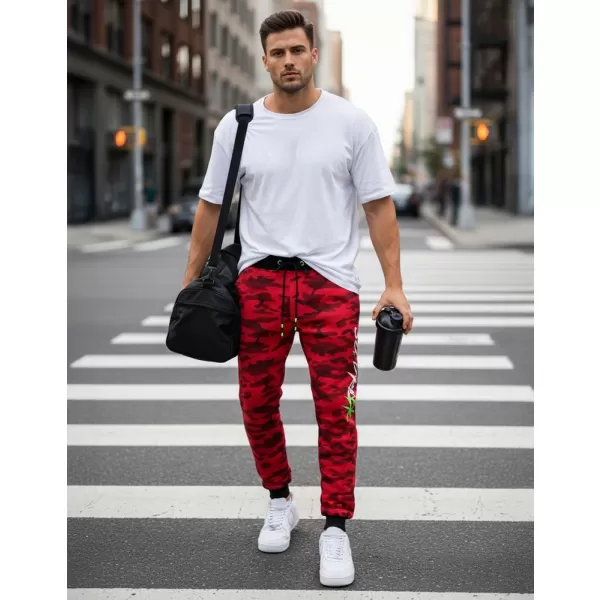  Pánské kalhoty DSTREET UX3514 ČERVENÁ 