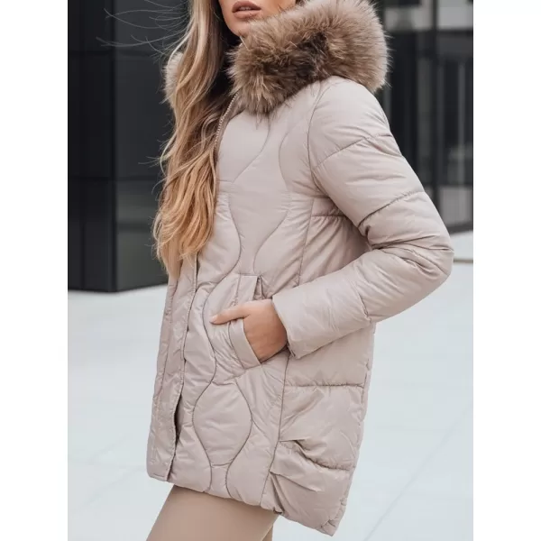  Dámská bunda DSTREET TY5494 BÉŽOVÁ 