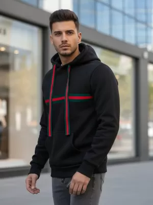 Pánská mikina DSTREET BX5939 ČERNÁ