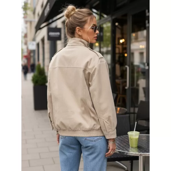  Dámská bunda DSTREET TY5653 BÉŽOVÁ 