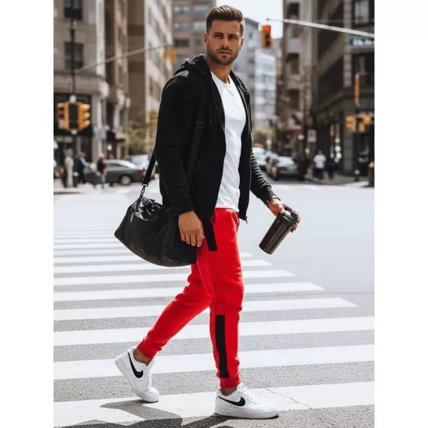  Pánské kalhoty DSTREET UX3730 ČERVENÁ 