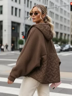 Dámská bunda DSTREET TY5593 HNĚDÁ