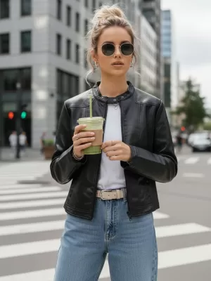 Dámská bunda DSTREET TY5568 ČERNÁ