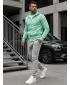 Pánská mikina DSTREET BX5231 SVĚTLE ZELENÁ