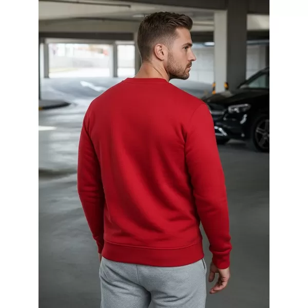  Pánská mikina DSTREET BX3867 ČERVENÁ 