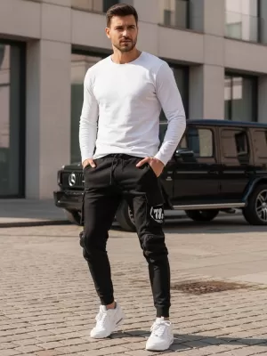 Pánské kalhoty DSTREET UX4164 ČERNÁ