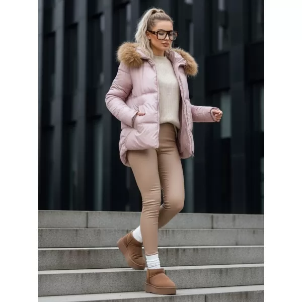  Dámská bunda DSTREET TY5526 RŮŽOVÁ 