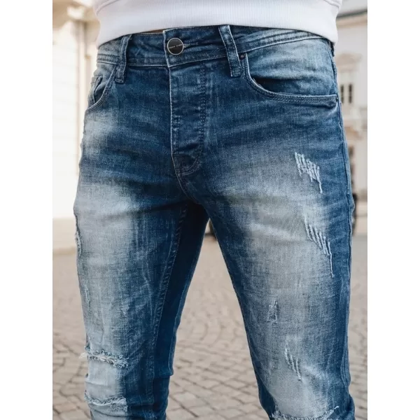  Pánské kalhoty DSTREET UX3993 NÁMOŘNÍ MODRÁ 