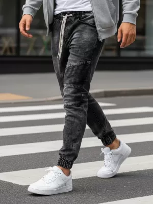 Pánské kalhoty DSTREET UX3225 TMAVĚ ŠEDÁ